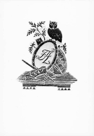 Superexlibris des Kurfürsten Friedrich August von Sachsen