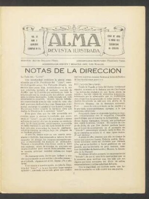 Notas de la dirección