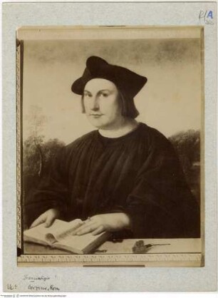 Bildnis eines Mannes mit aufgeschlagenem Buch