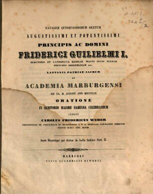 Specimen editionis Hegesippi de bello Judaico (von C. Fr. Weber). 2