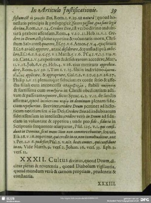 XXXII. Cultus divinus, quoad Deum …
