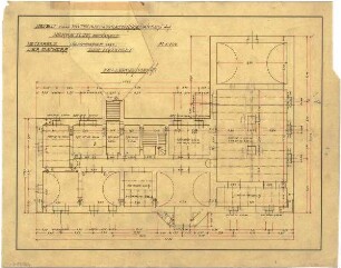 Billing, Hermann; Neckarelz (Baden-Württemberg), Bahnhofstr. 25; Gasthaus Kling ("Klingenburg") - Grundriss Keller