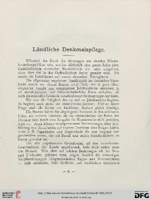 Ländliche Denkmalspflege