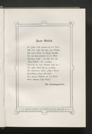 Zum Geleit
