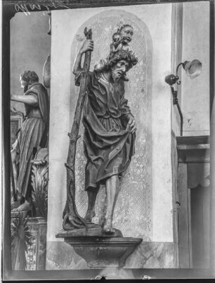 Pfarrkirche, Holzfigur des Hl. Christoph