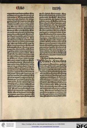 Johannes Elemosinarius patriarcha Alexandrinus quadam nocte in oratione persistens, vidit quandam puellam pulcherrimam sibi assistentem et coronam olivarum in capite baiulantem...