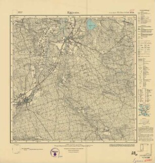 2350 (alte Nr.: 958) Eggesin, Meßtischblatt (4cm - Karte)