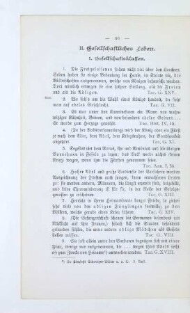 II. Gesellschaftliches Leben