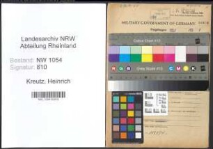 Entnazifizierung Heinrich Kreutz , geb. 08.09.1907 (Polizeibeamter)