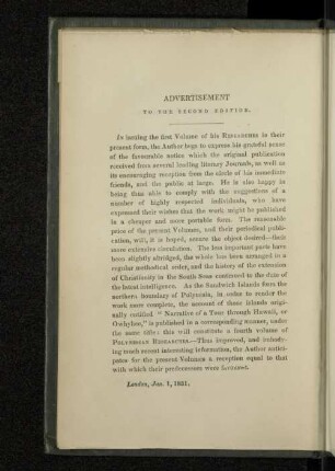 Advertisement to the Second Edition.