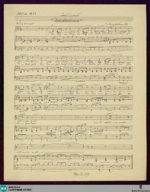 Schlummerlied - Mus. Hs. 1178 : V, pf; F