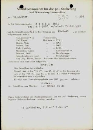 Romig, Emil