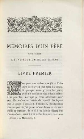 Mémoires de Marmontel, 1