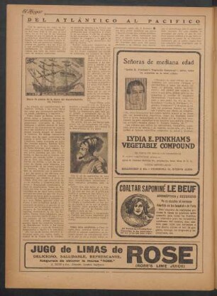 Del Atlántico al Pacífico