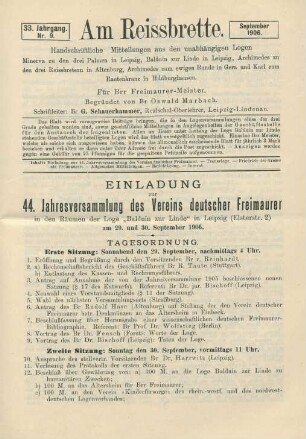 Nr. 9. September 1906.