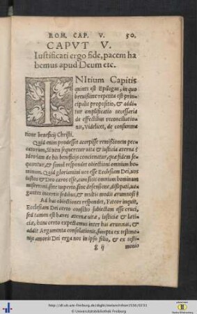 In epistolam ad Rom. Cap. V.