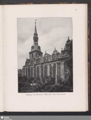 Wolfenbüttel. Die Marienkirche, Erbaut 1608–1623, Turm von 1750