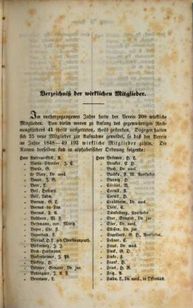 Jahresbericht des Physikalischen Vereins Frankfurt am Main. 1848/49