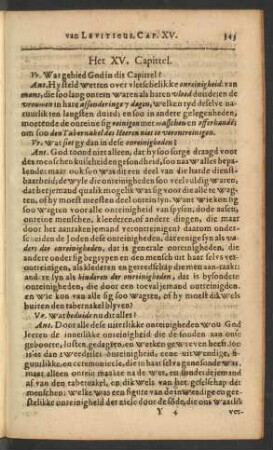 Het XV. Capittel