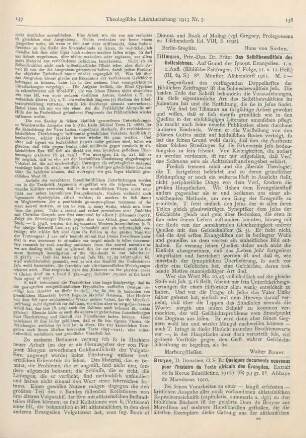 138-140 [Rezension] Bruyne, Donatien de, Quelques documents nouveaux pour l‘histoire du Texte africain des Évangiles