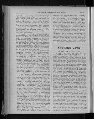 Aerztlicher Verein. Sitzung vom 8. Januar 1918.