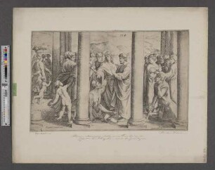 [Petrus und Johannes heilen einen Lahmen im Tempel]