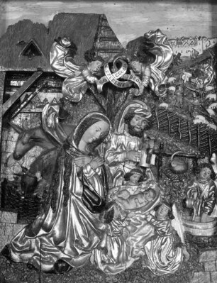 Die Geburt Christi, ein Holzrelief aus Sankt Ruprecht bei Villach