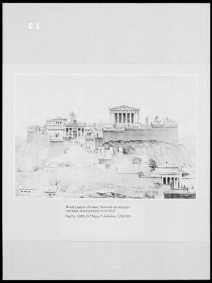 Westseite der Akropolis von Athen, Rekonstruktion