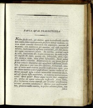 Pauca, Quae Praemittenda.