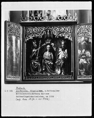 Mittelschrein: Marienkrönung