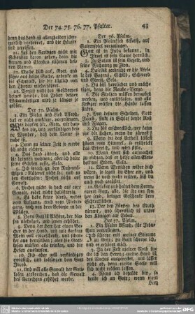 Der 77. Psalm