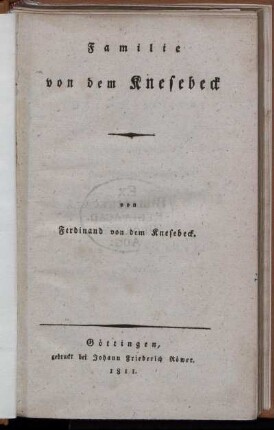 Familie von dem Knesebeck