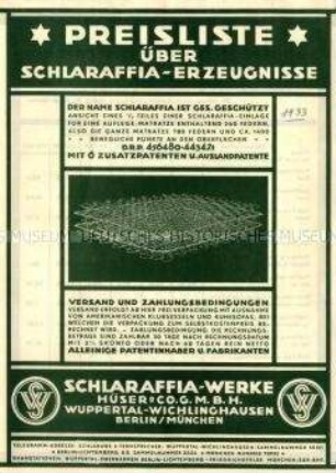 Schlaraffia-Wollmatratzen