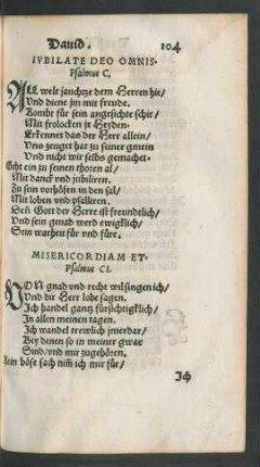 Psalmus CI. - Psalmus CX.