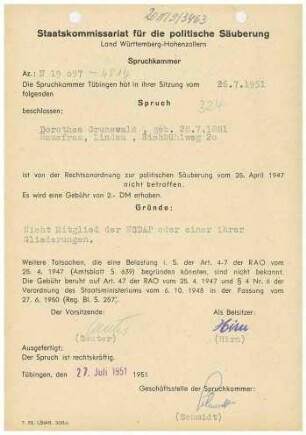 Grunewald, Dorothea