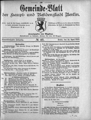 1910,17: No. 17, 24. April 1910