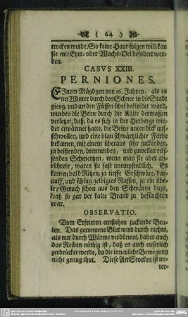 Casus XXIII. Perniones
