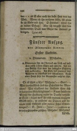 Fünfter Aufzug. von Blumenaus Zimmer