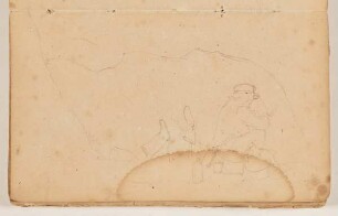 Landschaftsstudie mit Figur