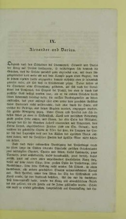 IX. Alexander und Darius