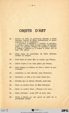 Objets d'art