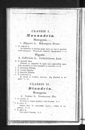 Classis II. Diandria.