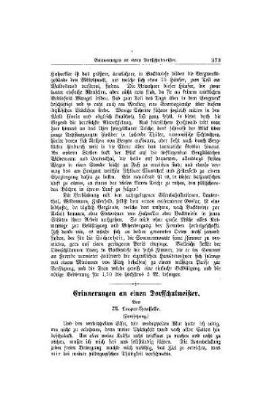 Erinnerungen an einen Dorfschulmeister : (Fortsetzung)