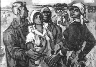 Sommer : Womacka, Walter: Sommer. 1962. Öl auf Hartfaser; 91,5 x 131 cm. Dresden: Galerie Neue Meister 1990 (3561)