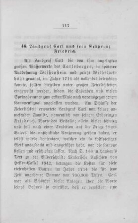 46. Landgraf Carl und sein Erbprinz Friedrich.