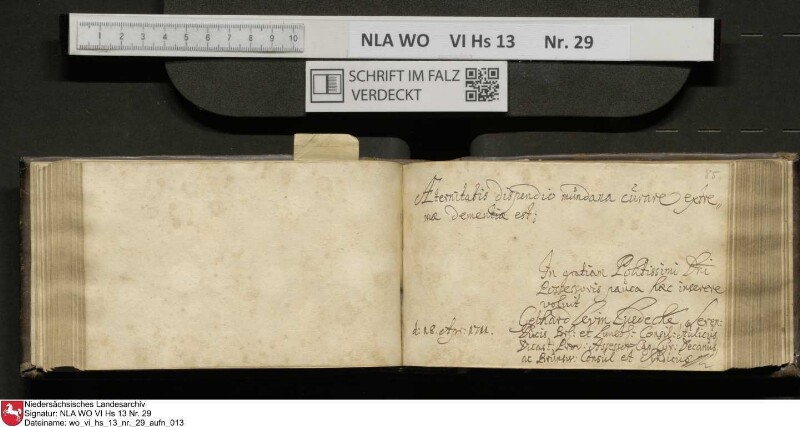Stammbuch des Gottfried Crusius (Cruse) aus Stendal