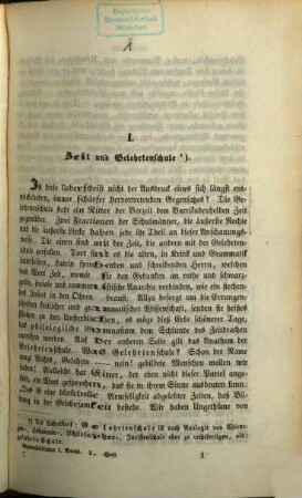 Gymnasialblätter : ein Archiv für d. wichtigsten Interessen dt. Gelehrtenschulen mit besonderer Rücksicht auf Bayern. 1, 1. 1849