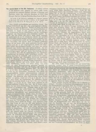 565-567 [Rezension] Haupt, Paul (Ed.), The Sacred Books of the Old Testament. Part 20