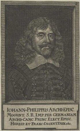 Bildnis des Iohann-Philippus von Schönborn