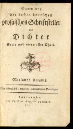 Bd. 1: Der Neue Amadis